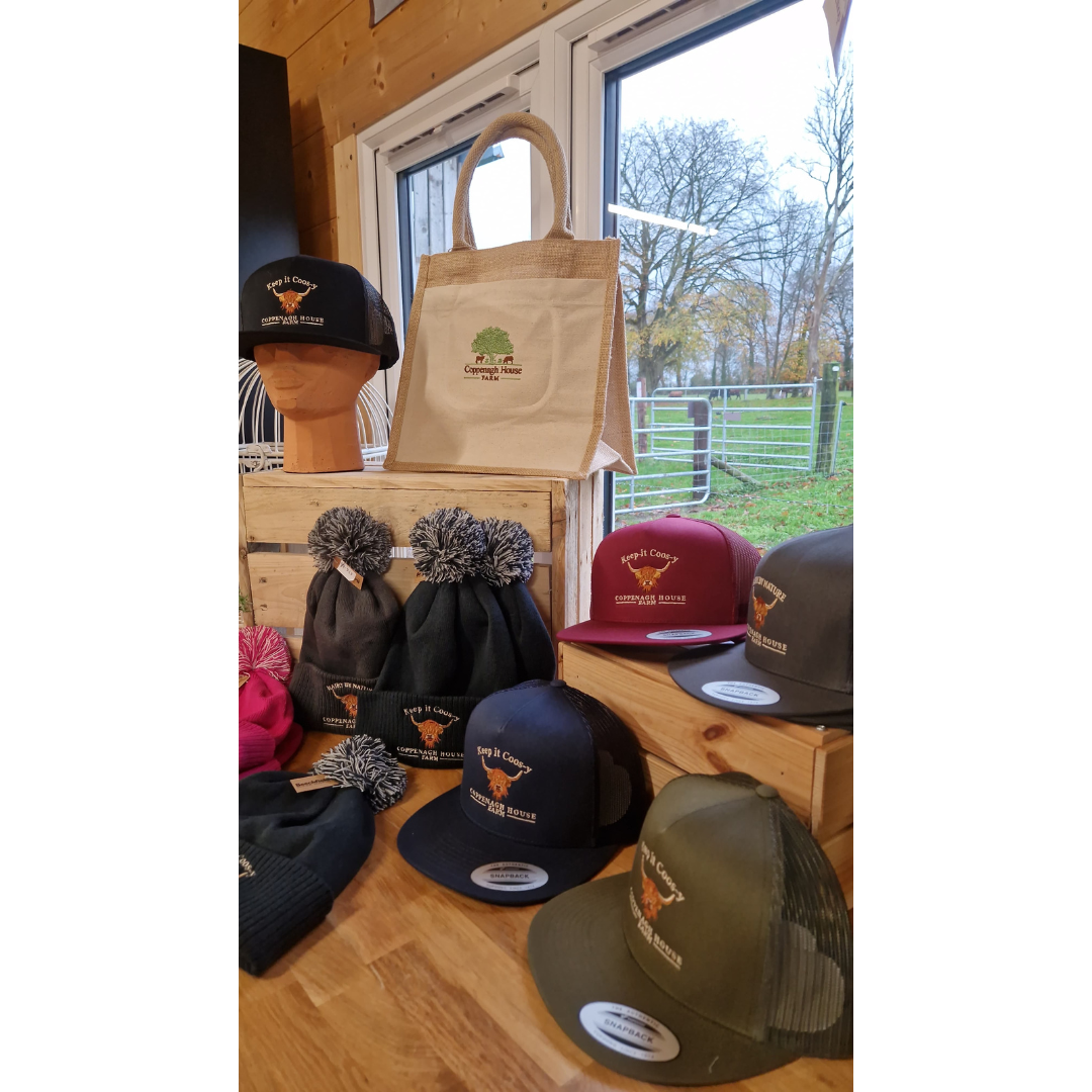 Highland Cow beanies and caps