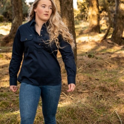Women's Country Cotton Work Shirt Ballybar