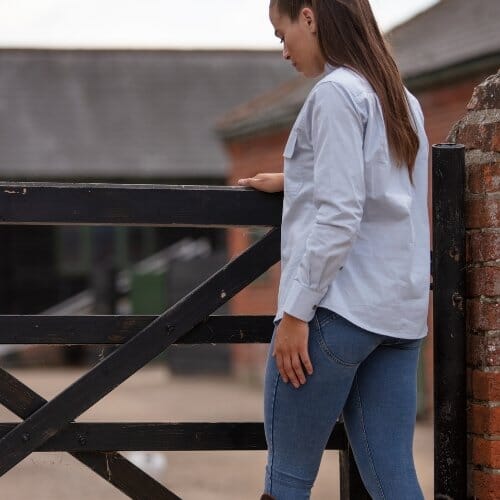 Women's Country Cotton Work Shirt Long Sleeved Ballybar