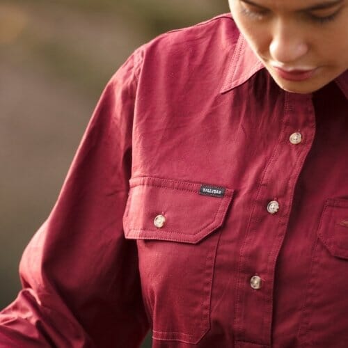 Women's Country Cotton Work Shirt Ballybar