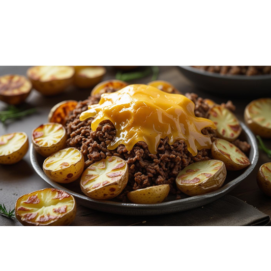 Crispy Carlow Rooster Smash with Wagyu Mince & Melted Coolattin Cheddar