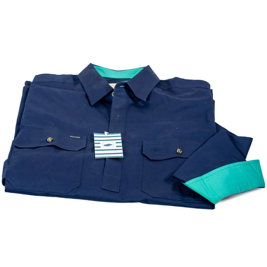 Men's Country Cotton Work Shirt -Contrast Shirts Ballybar 