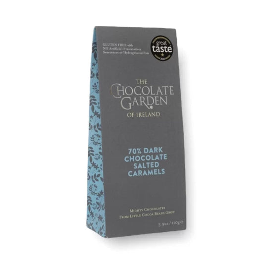 Pouch of chocolates on a white background