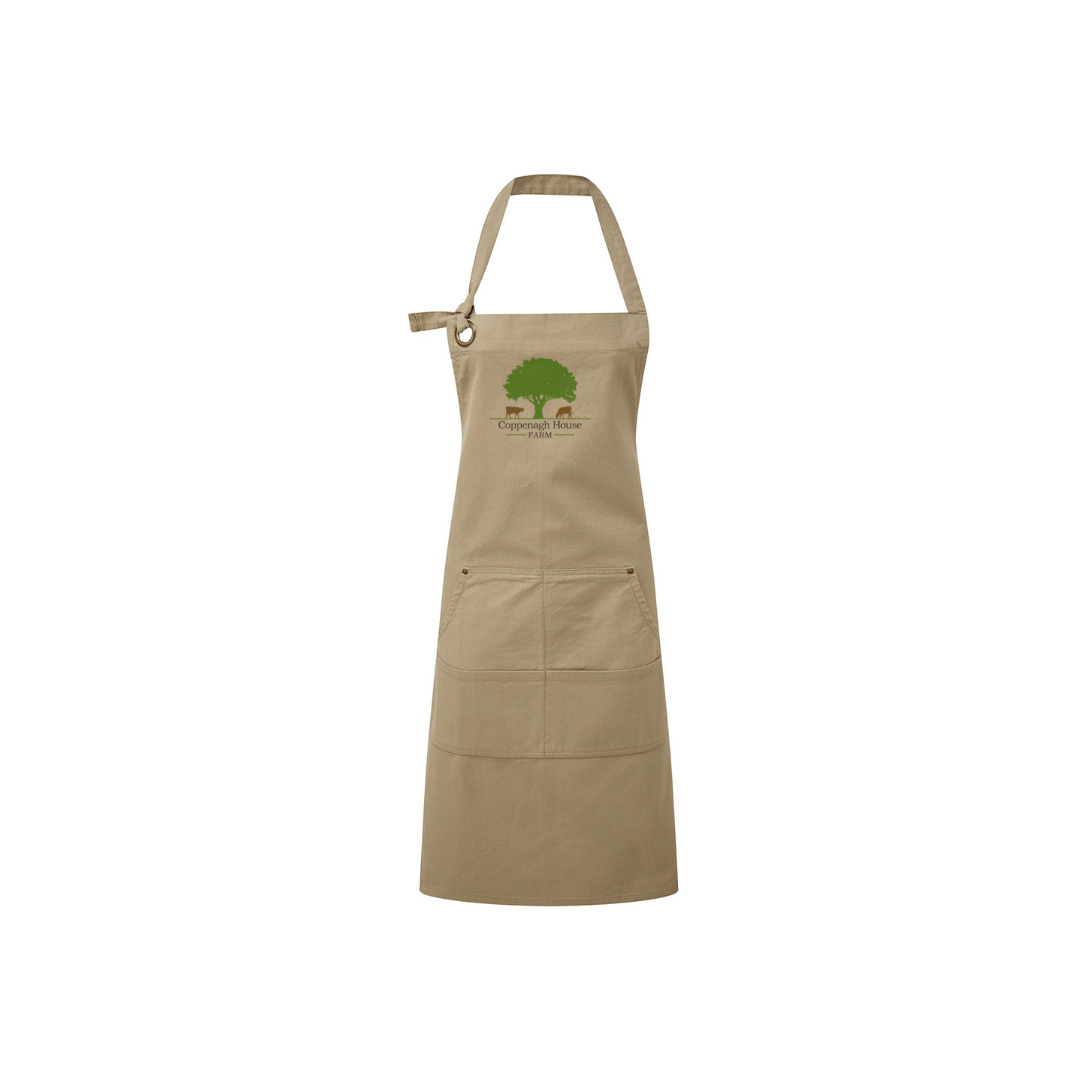 Oat apron against a white background